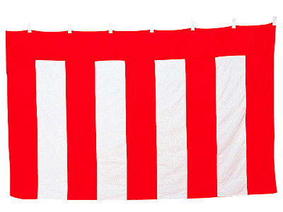 紅白幕(綿)　50×900(5間)cm